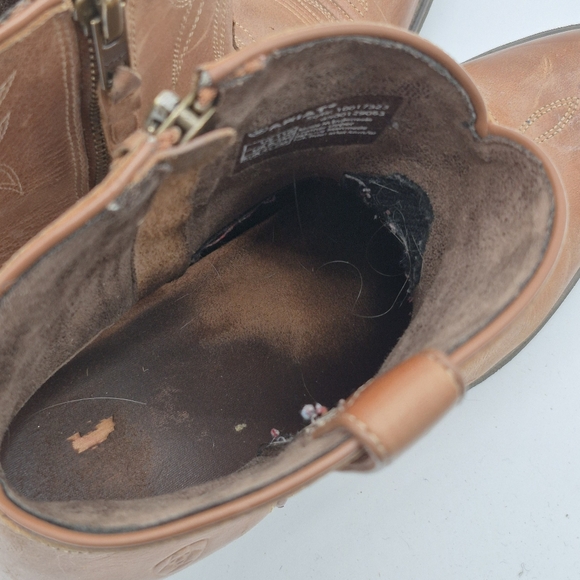 Ariat Darlin Leather Western Full Grain Womens Boot Brown Tan US 11B - Picture 11 of 13